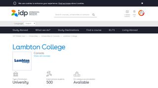 
                            9. 89 courses available at Lambton College in Canada (THE ranking ...