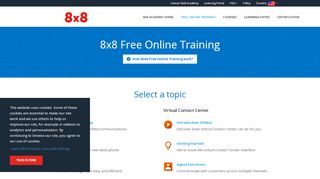 
                            8. 8x8 Academy - Free Online Training | 8x8, Inc.