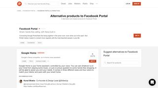 
                            1. 9 Alternatives to Facebook Portal | Product Hunt