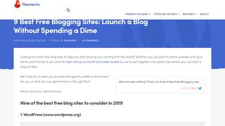 
                            3. 9 Best Free Blogging Sites: Launch a Blog Without Spending ...