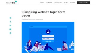 
                            4. 9 inspiring website login form pages - Justinmind