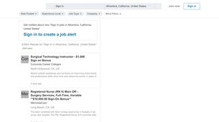 
                            5. 9,000+ Sign In jobs in Alhambra, California, United States ...