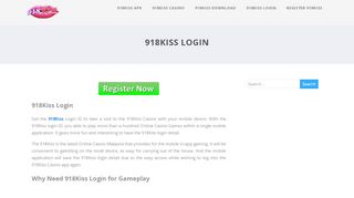 
                            8. 918Kiss Login | Enter for the Best Experience of the 918 ...