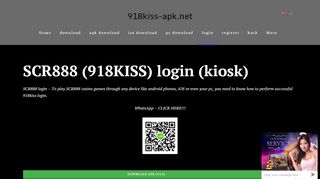 
                            4. 918Kiss login: kiosk Scr888 | 918kiss-apk.net