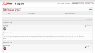 
                            7. 9508 locked phone - Avaya Support Forums