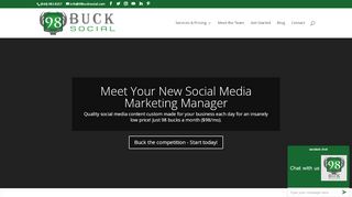 
                            4. 98 Buck Social | Affordable Social Media Marketing