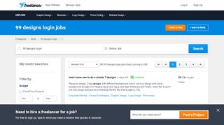 
                            4. 99 designs login Workers and Jobs | Freelancer