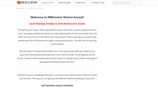 
                            2. 99Bitcoins' High Paying Bitcoin Faucet - Free Bitcoins Every 5 ...