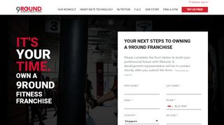 
                            5. 9Round Fitness Franchise | 30 Min Kickboxing Fitness Gym