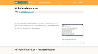 
                            6. A 5 Login Adstream (A5-login.adstream.com) - Sign In