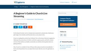 
                            8. A Beginner's Guide to Church Live Streaming