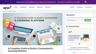 
                            4. A Complete Guide to Build a Customized E-learning Platform - Agriya
