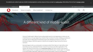 
                            4. A different kind of mobile wallet - Vodafone