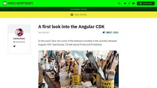 
                            7. A first look into the Angular CDK - By - Hacker Noon