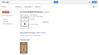 
                            7. A French-English Dictionary