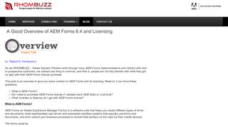
                            5. A Good Overview of AEM Forms 6.4 and Licensing - Expert AEM ...