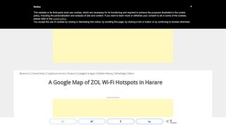 
                            9. A Google Map of ZOL Wi-Fi Hotspots in Harare - Techzim
