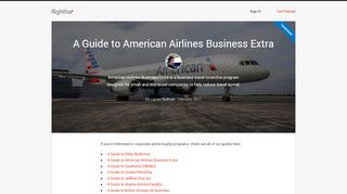 
                            9. A Guide to American Airlines Business Extra - Flightfox