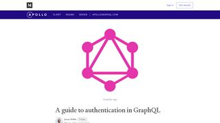 
                            4. A guide to authentication in GraphQL - Apollo …