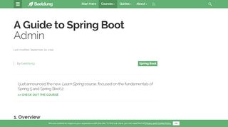 
                            2. A Guide to Spring Boot Admin | Baeldung