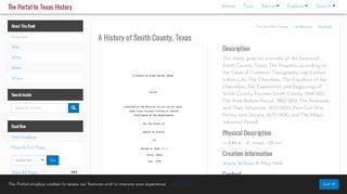 
                            8. A History of Smith County, Texas - The Portal to Texas History