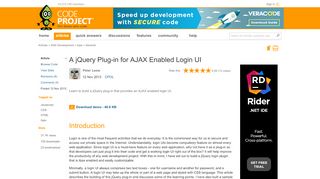 
                            8. A jQuery Plug-in for AJAX Enabled Login UI - CodeProject