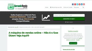 
                            11. A máquina de vendas online – Não é o Que …