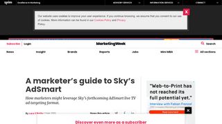 
                            8. A marketer's guide to Sky's AdSmart – Marketing Week