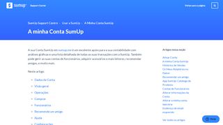 
                            11. A minha Conta SumUp – SumUp Support Centre