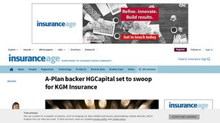 
                            6. A-Plan backer HGCapital set to swoop for KGM Insurance - Insurance ...