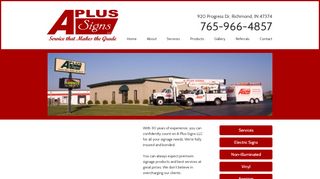 
                            1. A Plus Signs LLC | Sign Company | Richmond, IN