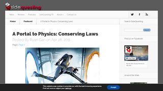 
                            10. A Portal to Physics: Conserving Laws | SideQuesting