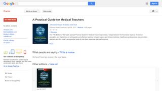 
                            7. A Practical Guide for Medical Teachers