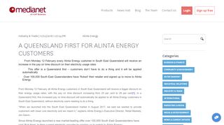 
                            7. A QUEENSLAND FIRST FOR ALINTA ENERGY CUSTOMERS - AAP …