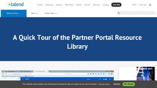 
                            9. A Quick Tour of the Partner Portal Resource Library - Talend