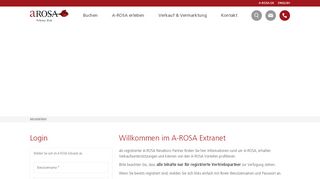 
                            7. A-ROSA Extranet - Der Profibereich