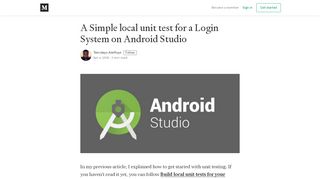 
                            4. A Simple local unit test for a Login System on Android Studio