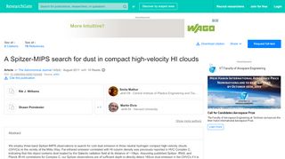 
                            5. A Spitzer-MIPS search for dust in compact high-velocity HI clouds | Rik ...