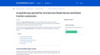 
                            2. A stylish new portal for Jira Service Desk Server and Data ...