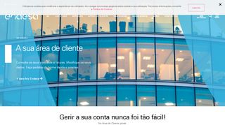 
                            5. A sua área de cliente - endesa.pt