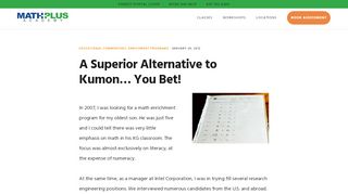 
                            9. A Superior Alternative to Kumon… You Bet! – Math Plus Academy