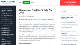 
                            5. A Trusted Resource For Obamacare Enrollment Help For 2019