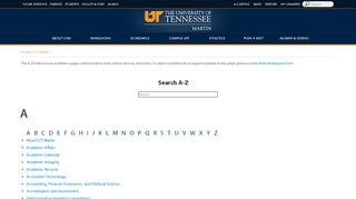 
                            8. A-Z Listing - UTM.edu