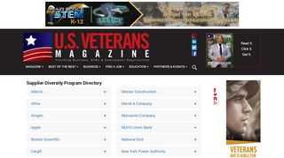 
                            8. A-Z Supplier Diversity Directory - U.S. Veterans Magazine