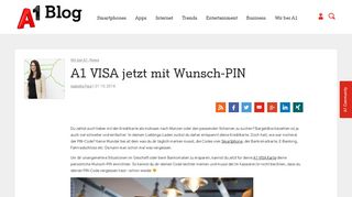
                            6. A1 Visa jetzt mit Wunsch-PIN | A1Blog