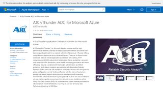 
                            7. A10 vThunder ADC for Microsoft Azure