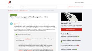 
                            7. A1.net Webmail einloggen mit Aon Zugangsdaten - …