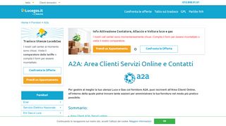 
                            5. A2A: Area Clienti Servizi Online e Contatti - luce-gas.it