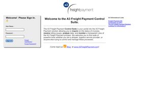 
                            7. A3 Freight Payment Control Suite