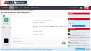 
                            4. A4 Kombiinstrument ohne Login Code einbauen?? - Reparaturen ...